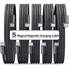Cable Magnético de Carga Rápida PD 100W – Tipo-C a Tipo-C
