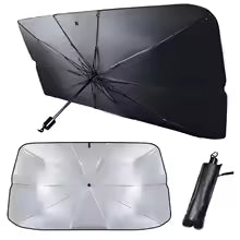 Parasol Plegable para Coche – Protección Solar Frontal Tipo Paraguas