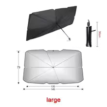 Parasol Plegable para Coche – Protección Solar Frontal Tipo Paraguas